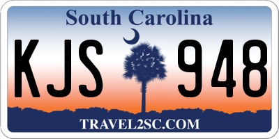 SC license plate KJS948