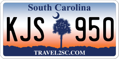 SC license plate KJS950