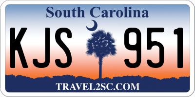 SC license plate KJS951