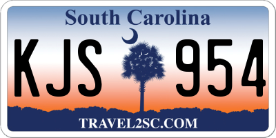SC license plate KJS954