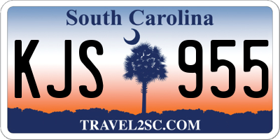 SC license plate KJS955
