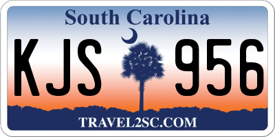 SC license plate KJS956