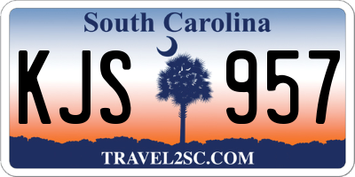 SC license plate KJS957