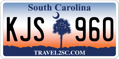 SC license plate KJS960