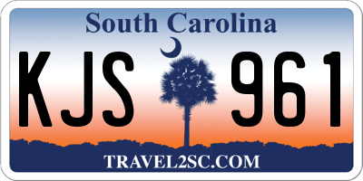 SC license plate KJS961