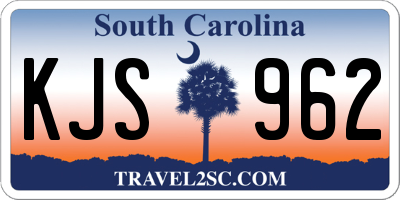 SC license plate KJS962