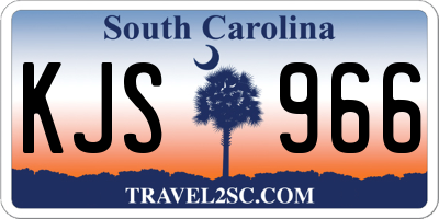 SC license plate KJS966