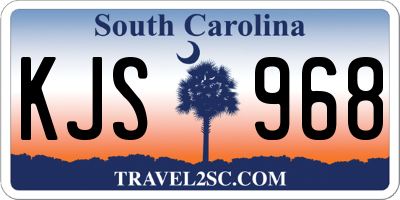 SC license plate KJS968