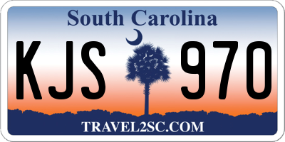 SC license plate KJS970