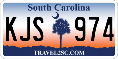 SC license plate KJS974