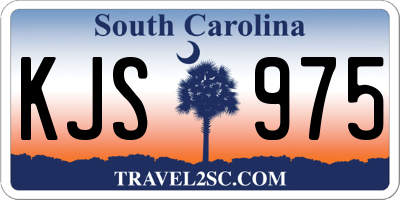 SC license plate KJS975