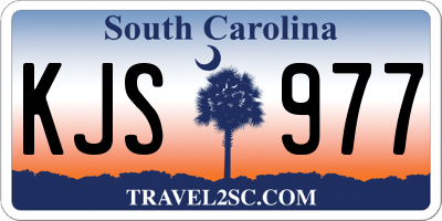 SC license plate KJS977