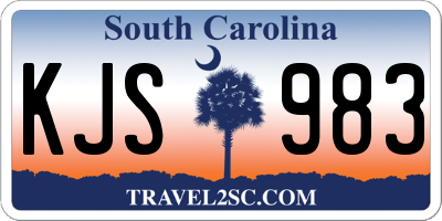 SC license plate KJS983