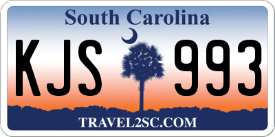 SC license plate KJS993