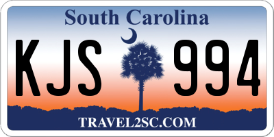 SC license plate KJS994