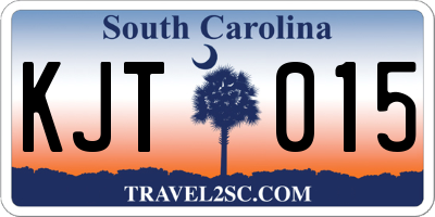 SC license plate KJT015
