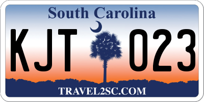 SC license plate KJT023