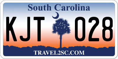 SC license plate KJT028