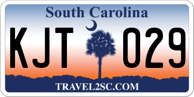 SC license plate KJT029