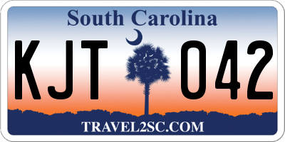 SC license plate KJT042