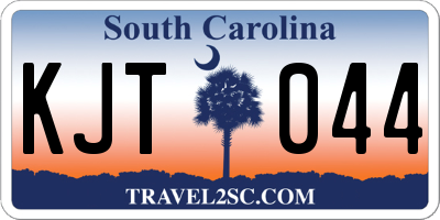 SC license plate KJT044