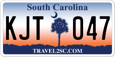 SC license plate KJT047