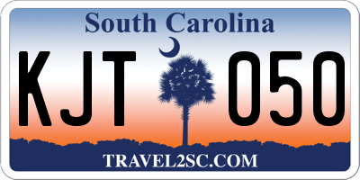 SC license plate KJT050