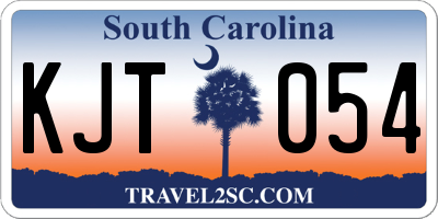 SC license plate KJT054