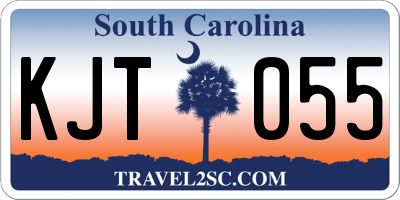 SC license plate KJT055