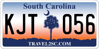 SC license plate KJT056