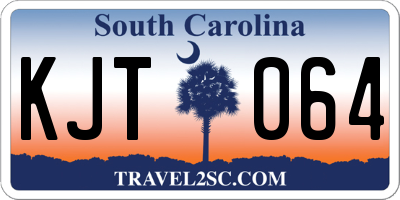 SC license plate KJT064