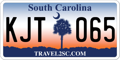 SC license plate KJT065