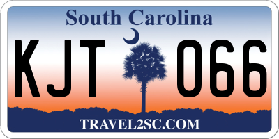 SC license plate KJT066