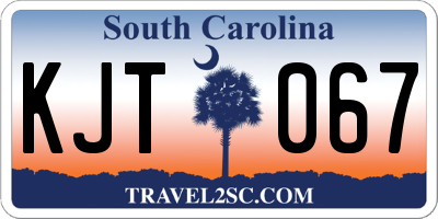 SC license plate KJT067