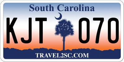 SC license plate KJT070