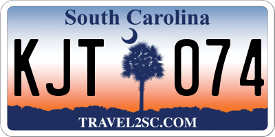 SC license plate KJT074