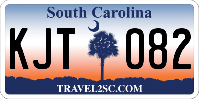 SC license plate KJT082