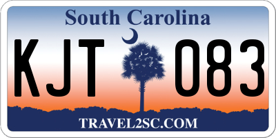 SC license plate KJT083
