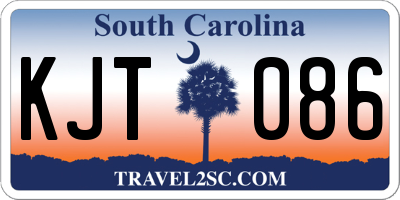 SC license plate KJT086