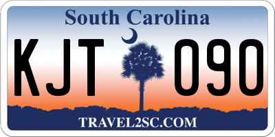 SC license plate KJT090