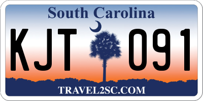 SC license plate KJT091