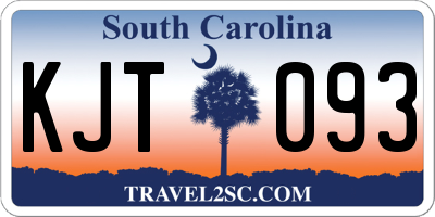 SC license plate KJT093