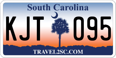 SC license plate KJT095