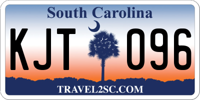 SC license plate KJT096
