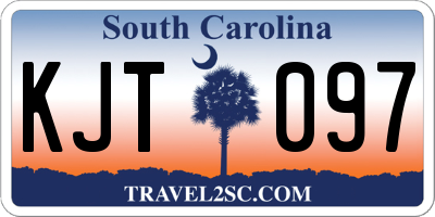 SC license plate KJT097