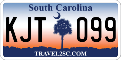 SC license plate KJT099