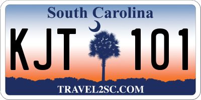 SC license plate KJT101