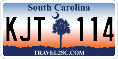 SC license plate KJT114