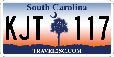 SC license plate KJT117