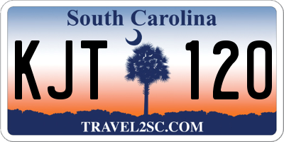 SC license plate KJT120